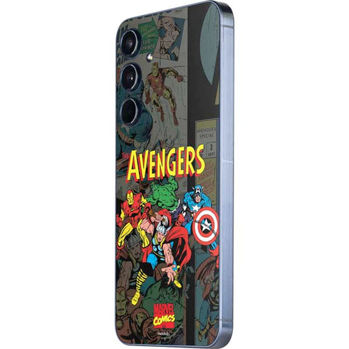 Marvel Classic Comics Avengers Assemble Galaxy A55 5G Skin